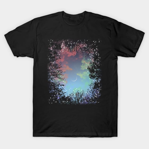 Enchanted Forest T-Shirt by meownarchy